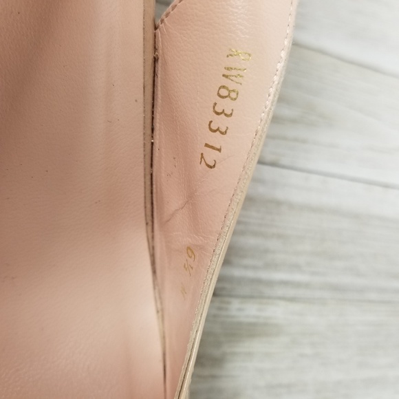 SOLD! Stuart Weitzman | Nude Belted Wedges - Picture 5 of 5